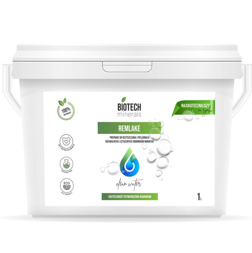 BIOTECH RemLake 1L FOR CLEANING AND CARE OF WATER TANKS. 1+1FREEBIE