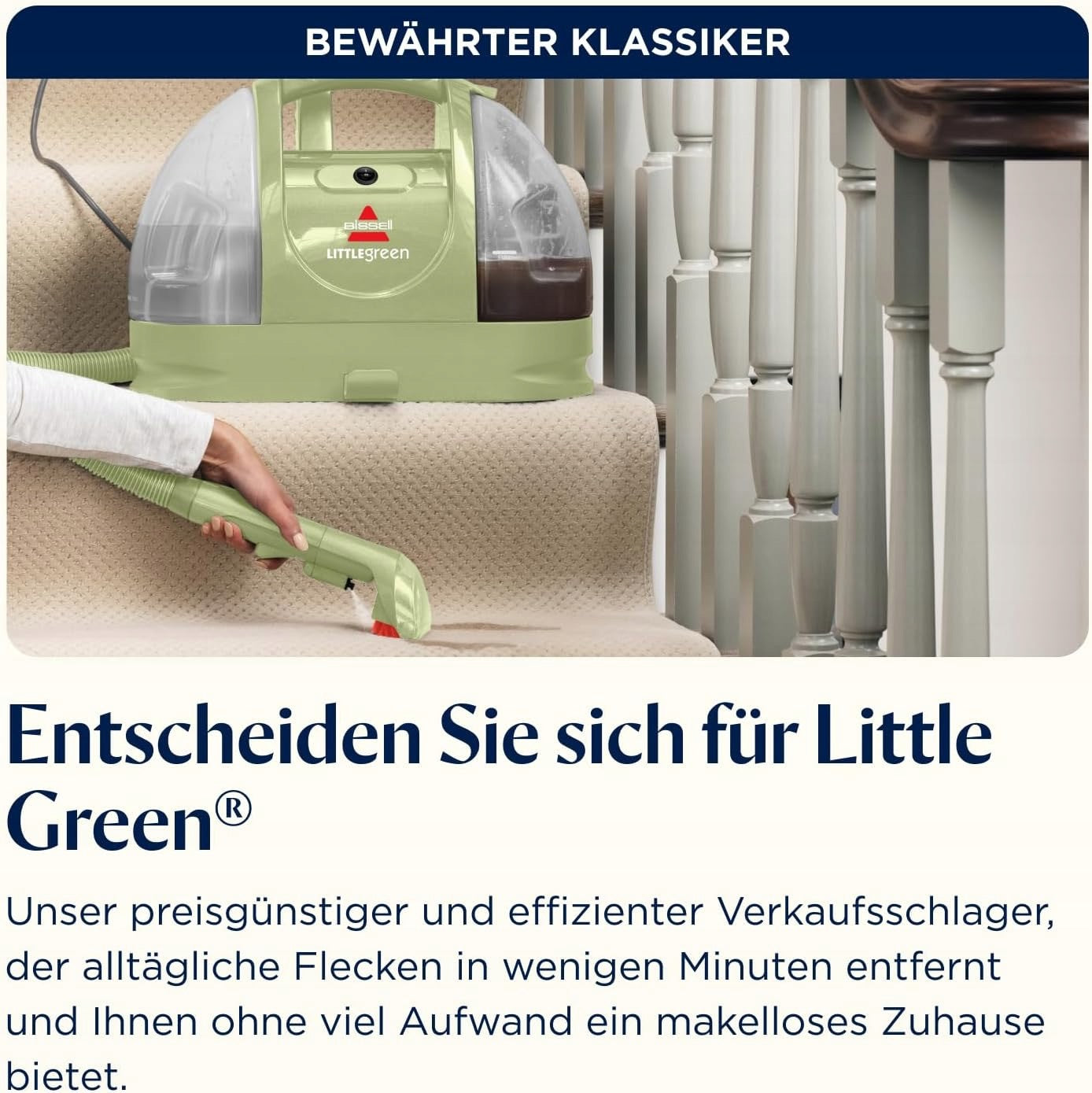 BISSELL Little Green 4098N 340W Upholstery Vacuum Cleaner Green Dominant color green