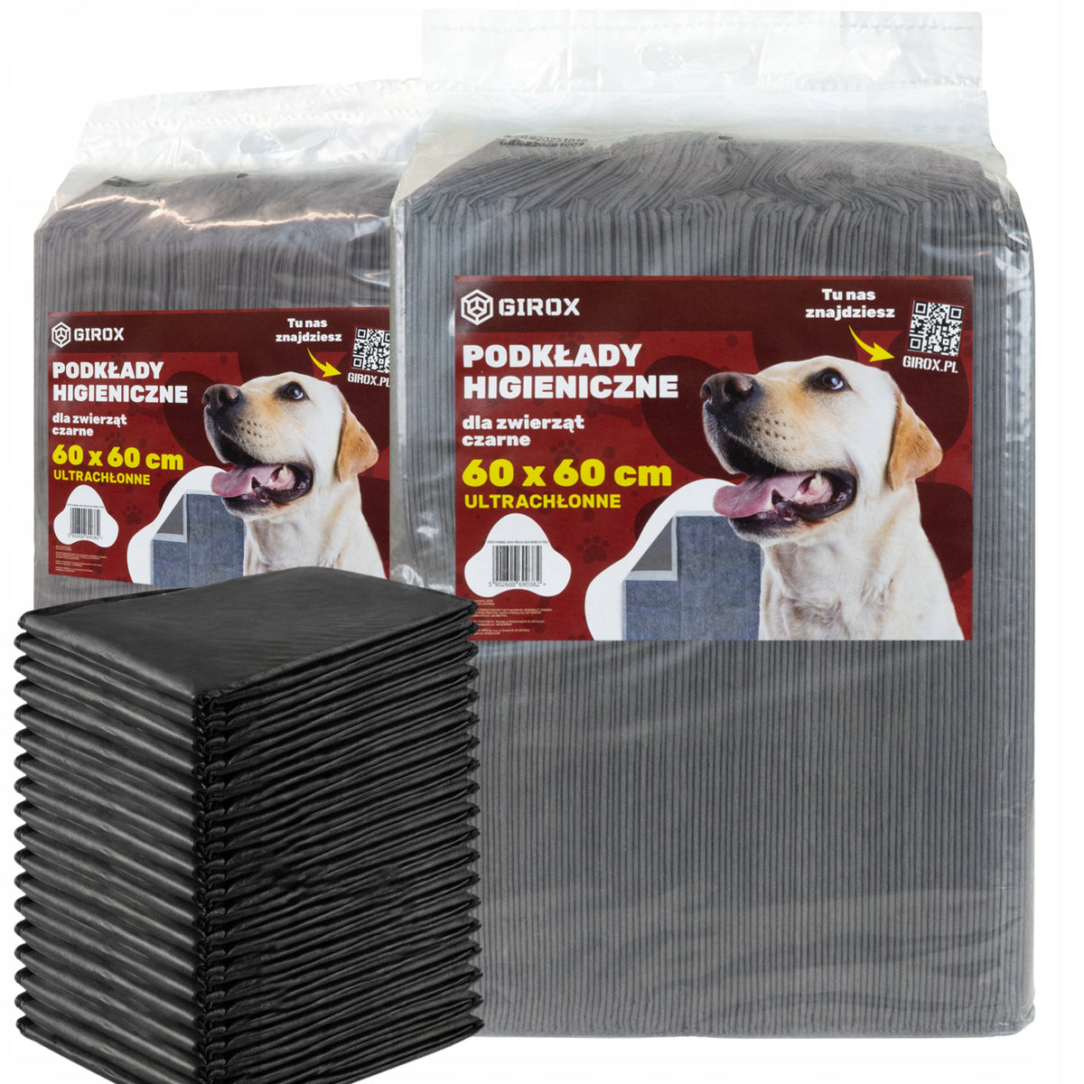 BLACK ABSORBENT PRIMERS ACTIVATED CARBON DISPOSABLE MATS 60x60 ULTRA ABSORBENT