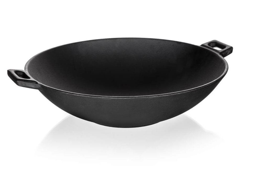 BLACK CAST IRON WOK PAN BANQUET 36,5 cm Brand Banquet