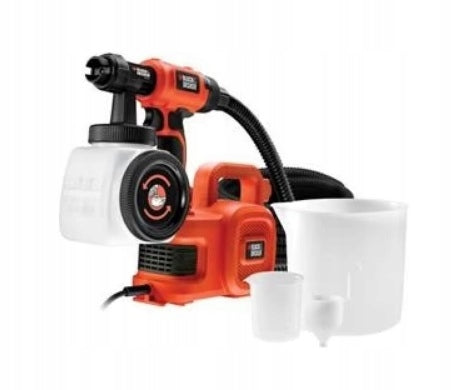 BLACK+DECKER Malířská stříkací pistole 450W s turbínou pro jemný nástřik HV
