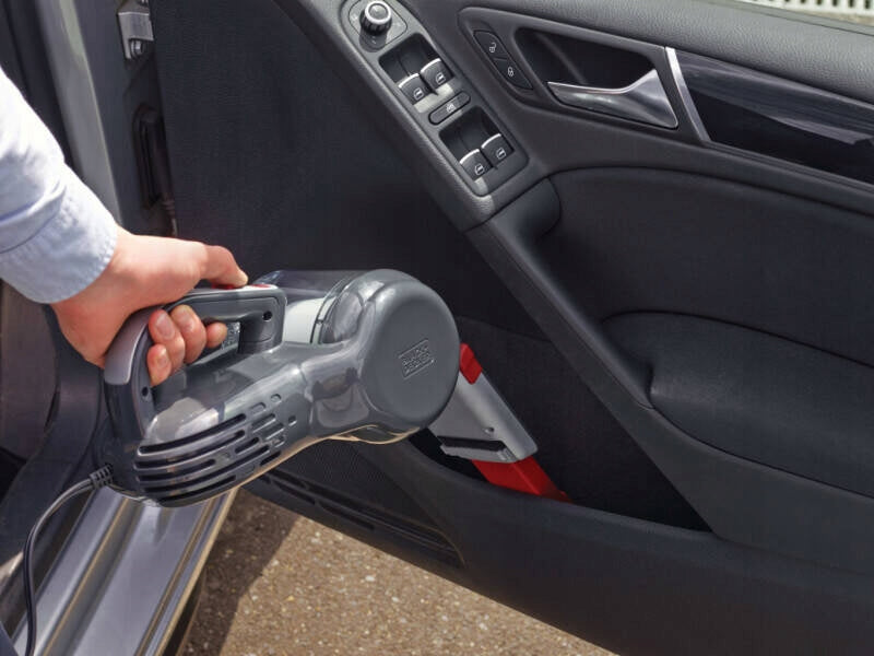 BLACK&DECKER PV1200AV COMPACT CAR VACUUM CLEANER 12V PIVOT 5m Brand Black+Decker