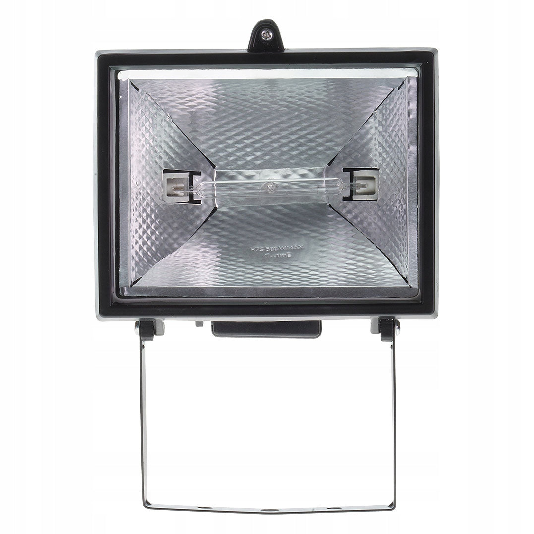 BLACK HALOGEN LUMINAIRE 230V 500W + FILAMENT