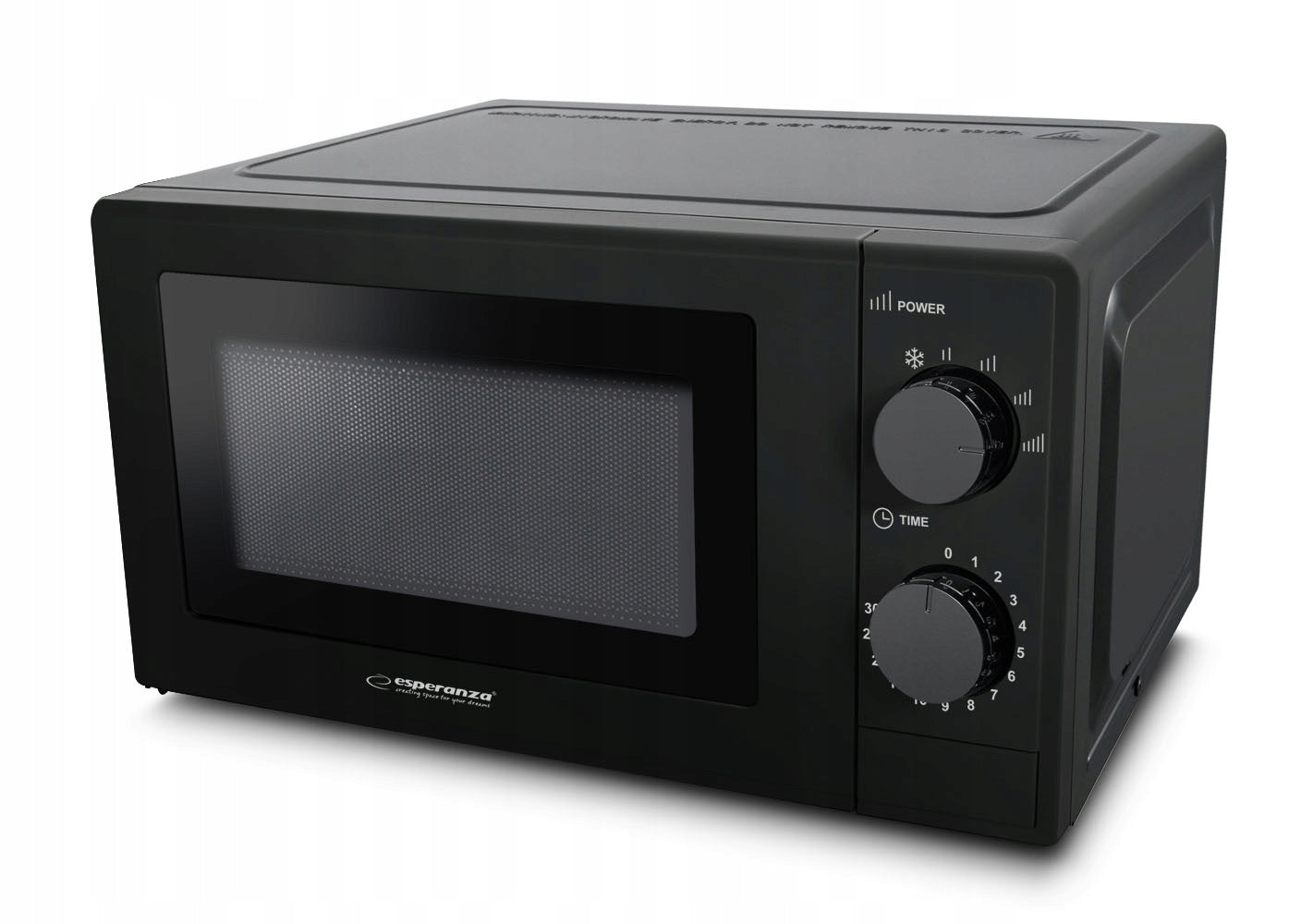 BLACK MICROWAVE FREESTANDING MICROWAVE 20L 1100W Packaging status original