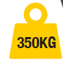 BLACK PLASTIC CONTAINER FOR BASEMENT GARAGE COVER HANDLES 24L 50x40x20CM Manufacturer code 96930