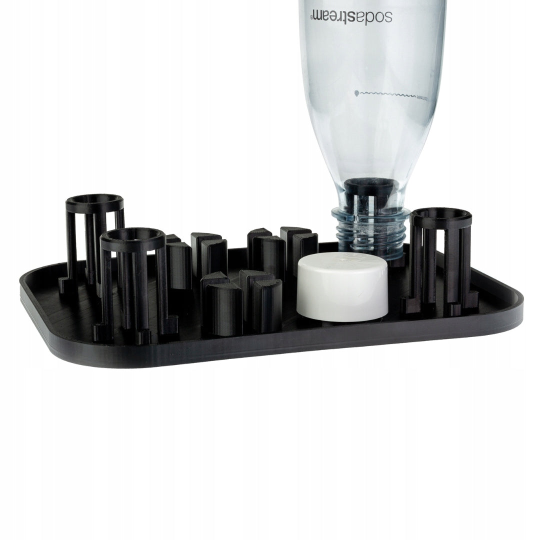 BLACK SODA DRAINER FOR FOUR BOTTLES FOR SATURATOR STAND SODASTREAM