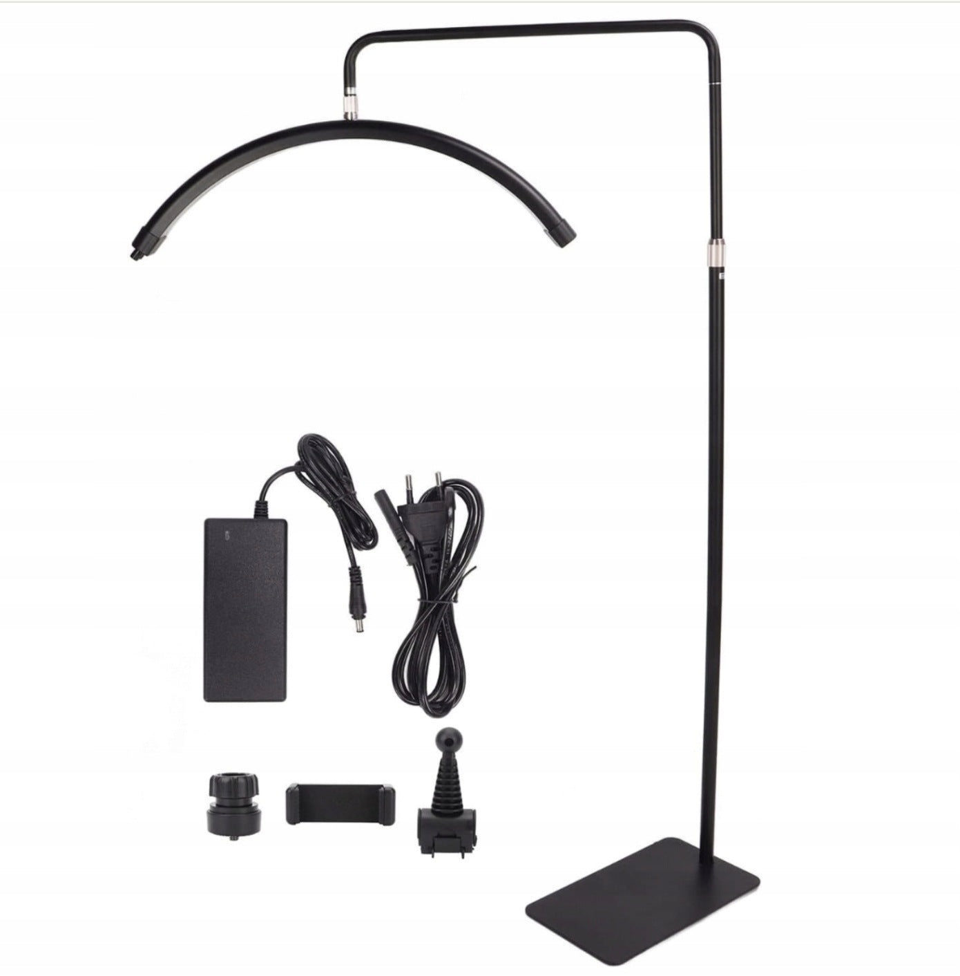 BLACK STANDING COSMETIC LAMP FOR EYELASHES AND SHADOWLESS MAKEUP 1,8M 50W Packaging status original