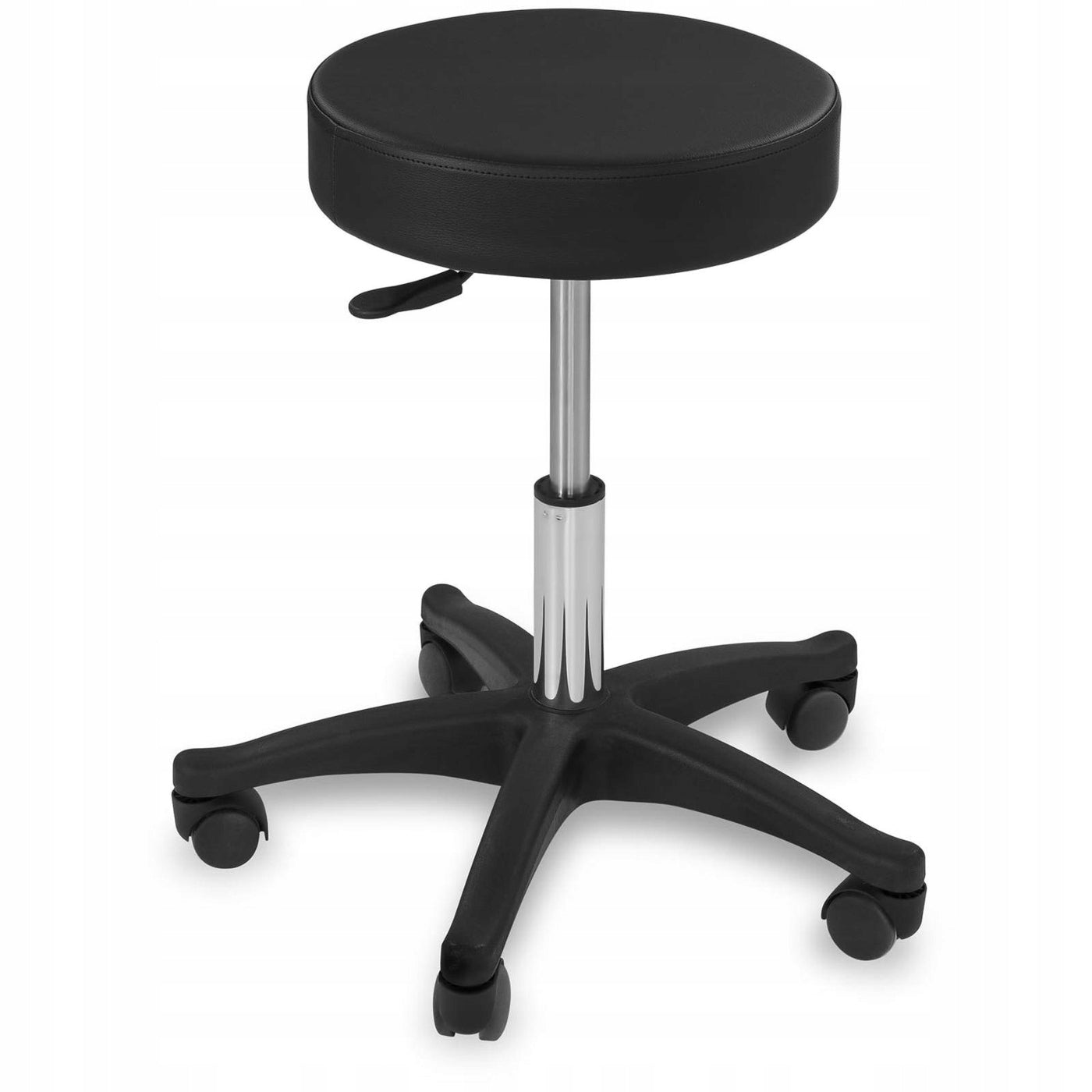 BLACK STOOL COSMETIC STOOL DURABLE WHEELS