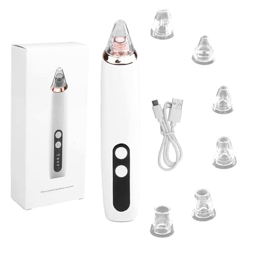 BLACKHEAD DEVICE, 6 HEADS, 3 MODES, PORE PURIFIER, ACNE