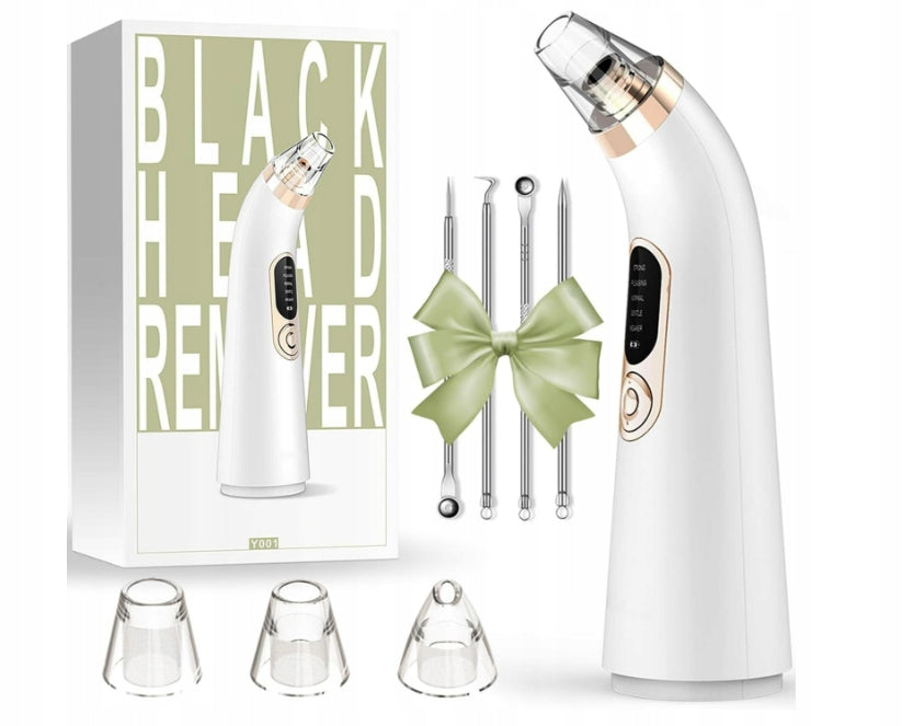 BLACKHEAD REMOVAL VACUUM CLEANER VACUUM SUCTION 3 HEADS 400MAH TOOL