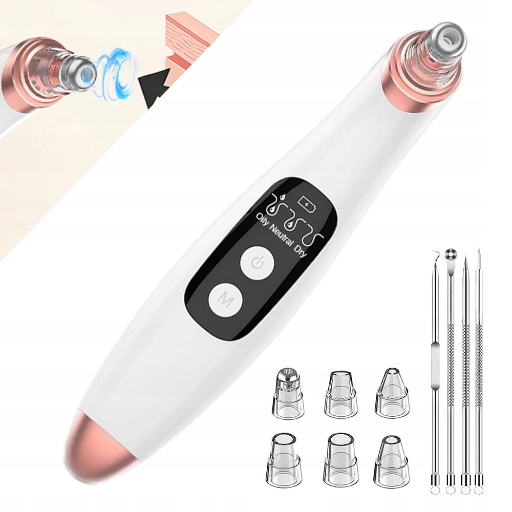 BLACKHEAD VACUUM CLEANER BLACKHEAD REMOVAL PORE CLEANSING 3 POWERS 6 HEADS Packaging status original