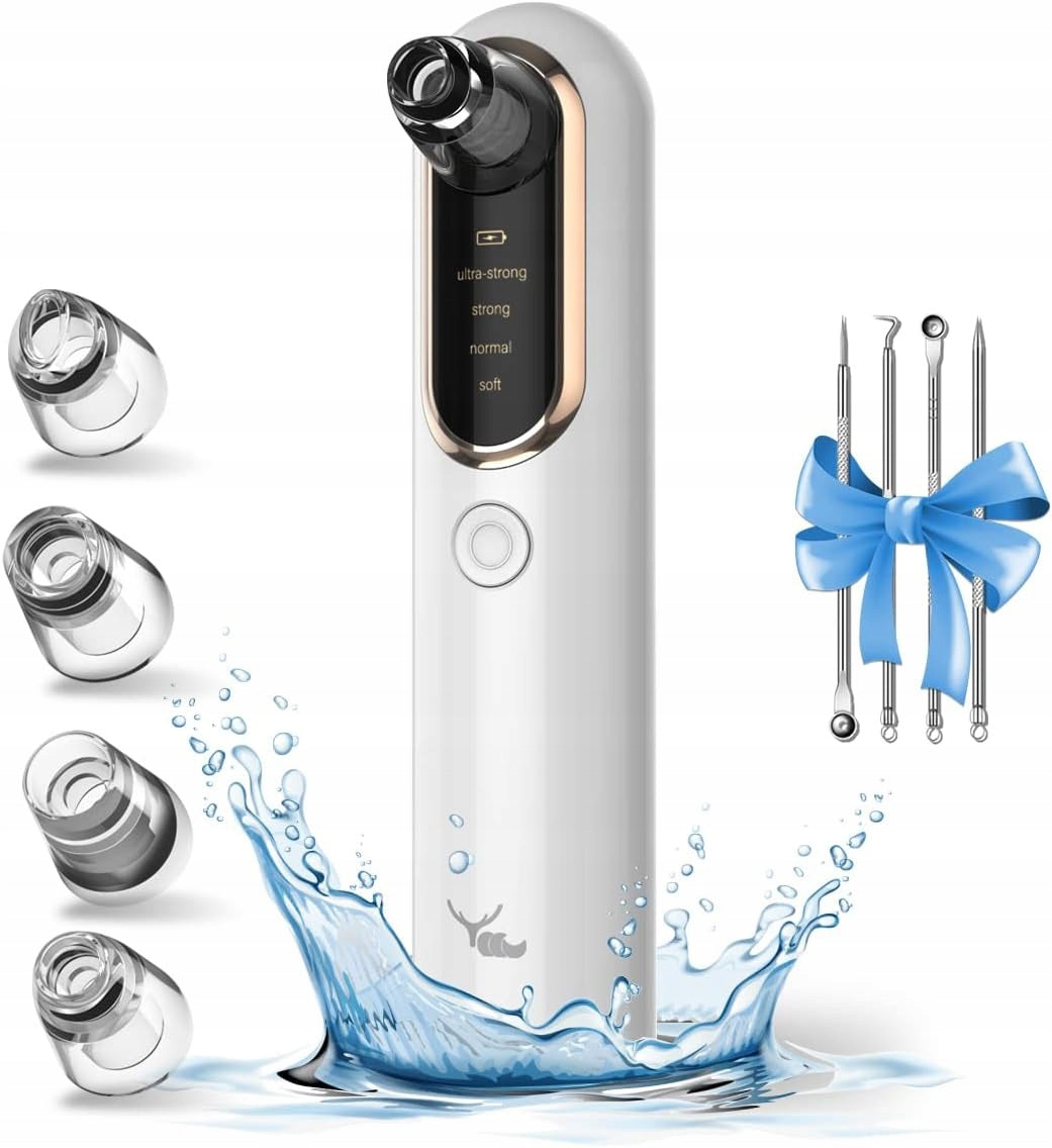 BLACKHEAD VACUUM CLEANER FOR FACE PORES 4 MODES 4 USB TIPS