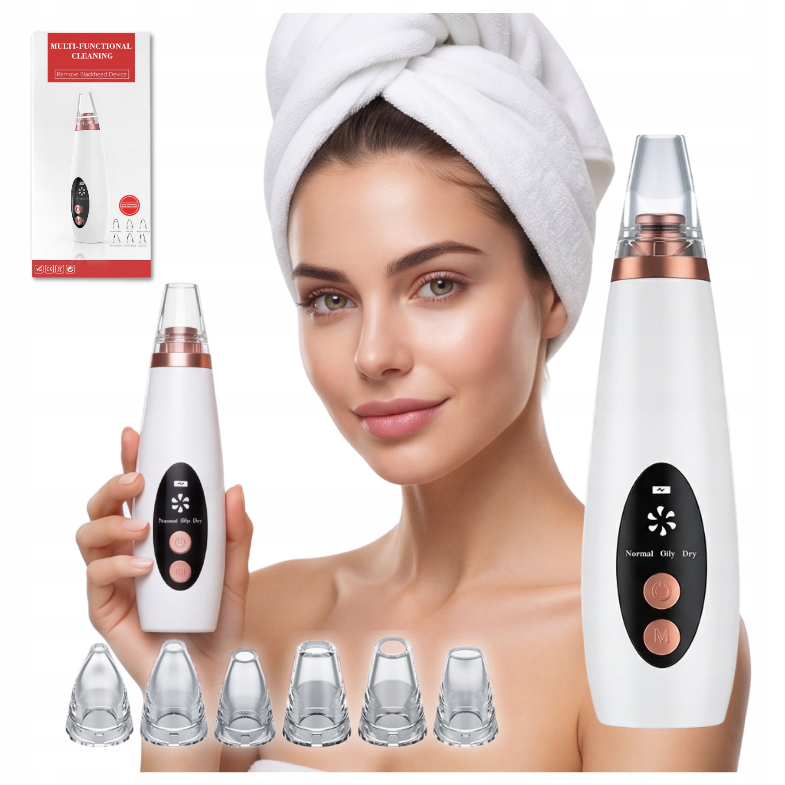 BLACKHEAD VACUUM CLEANER HOUSEHOLD CLEANING AND MICRODERMABRASION DEVICE