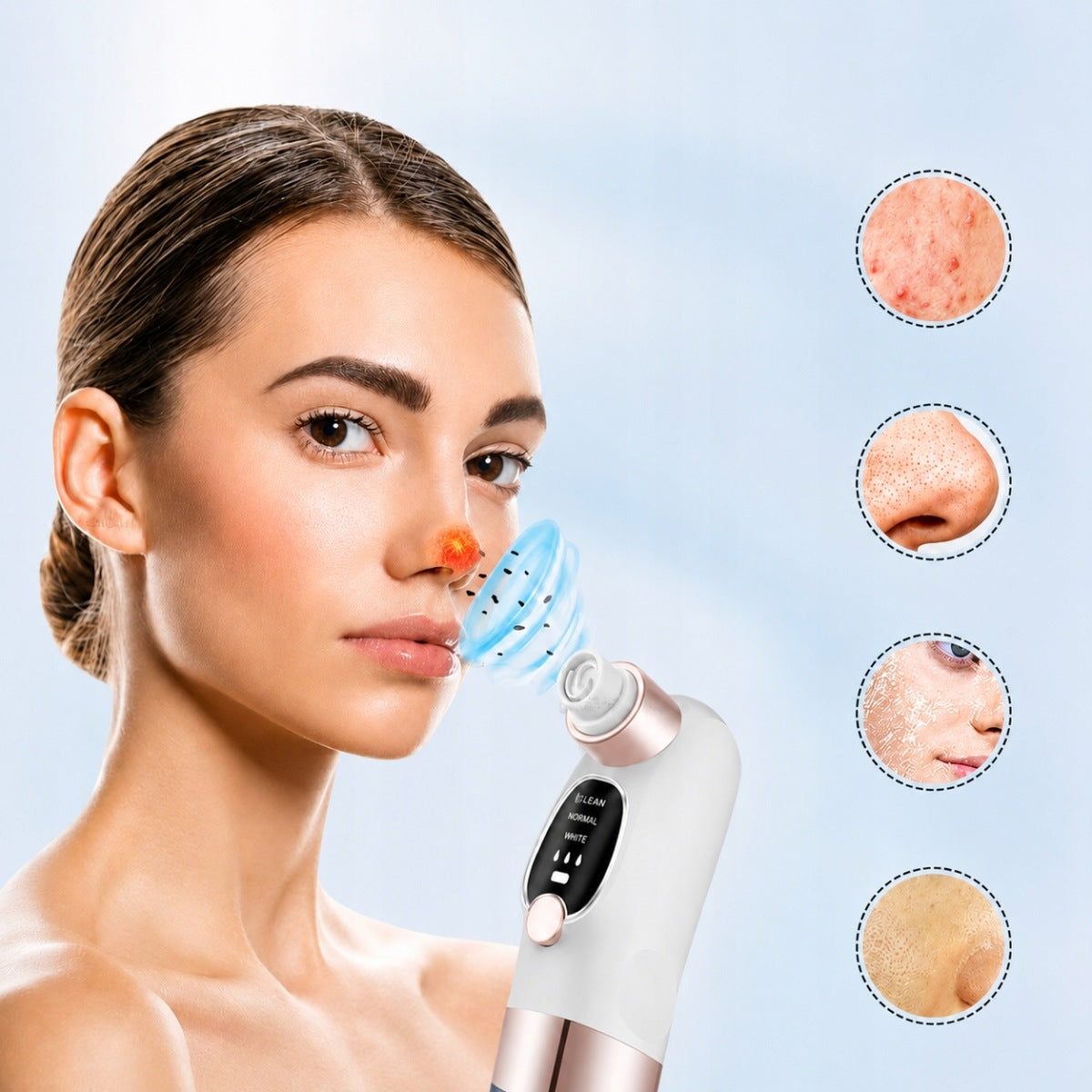 BLACKHEAD VACUUM CLEANER hydrabrasion FOR CLEANING PORES Customs tariff code 85098000