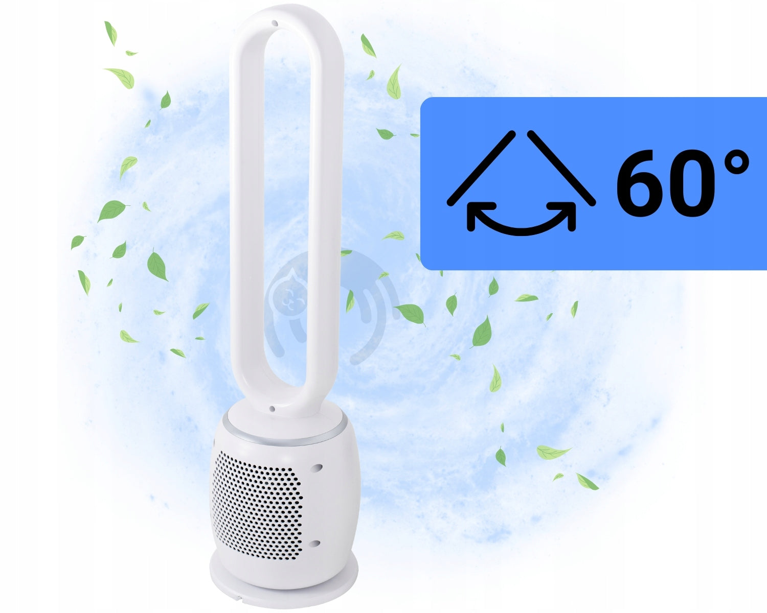 BLADELESS Fans Silent Column Fan LED Timer 60W + Remote Control Brand prodigy.cat