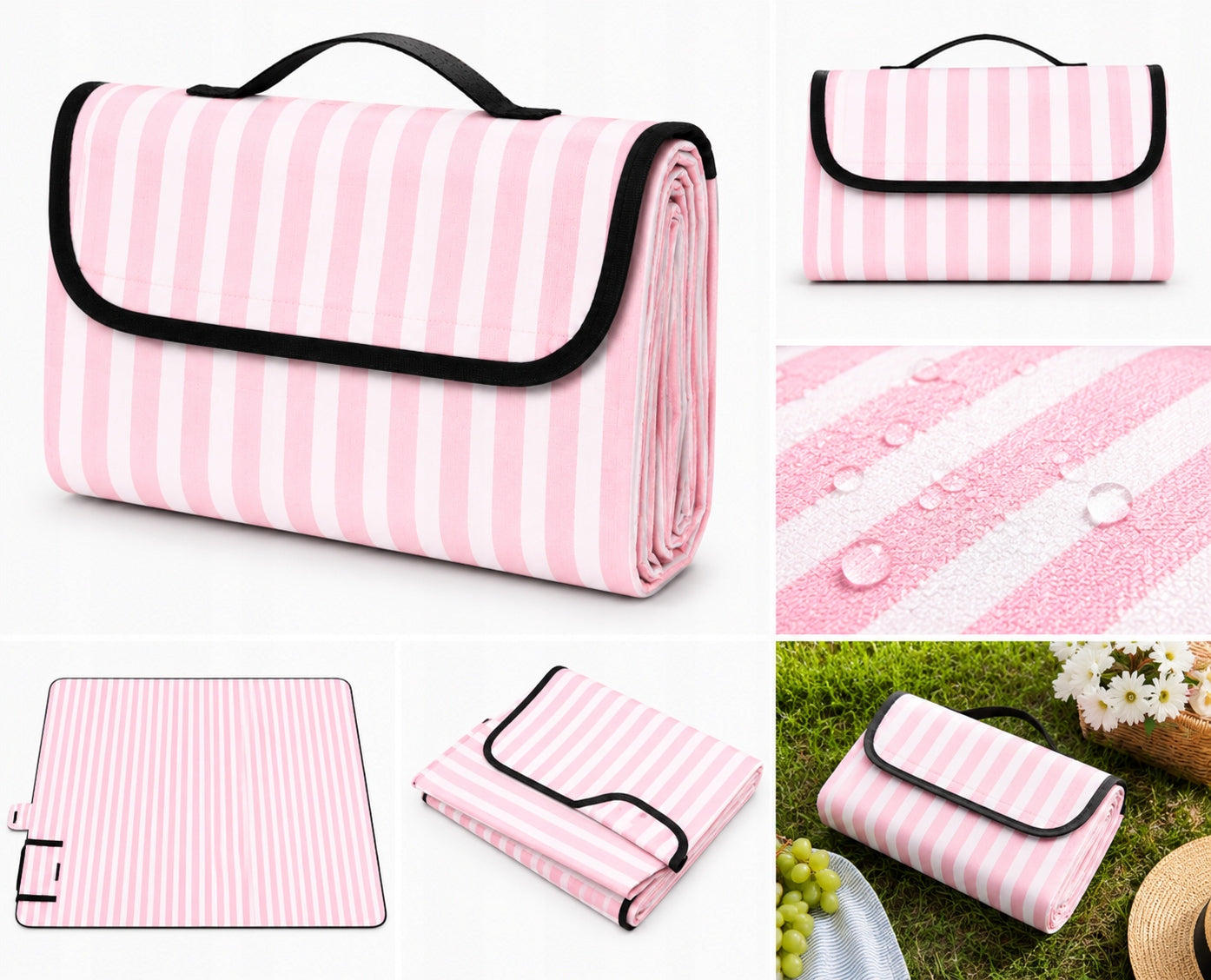 BLANKET BEACH PICNIC MAT 200 x 90 CM – FOLDABLE, LIGHTWEIGHT FOR A FAMILY OF CHILDREN Packaging status original