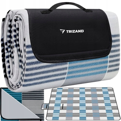 BLANKET MAT WITH INSULATION PICNIC BEACH WATERPROOF LARGE XXL 200x200 Color gray