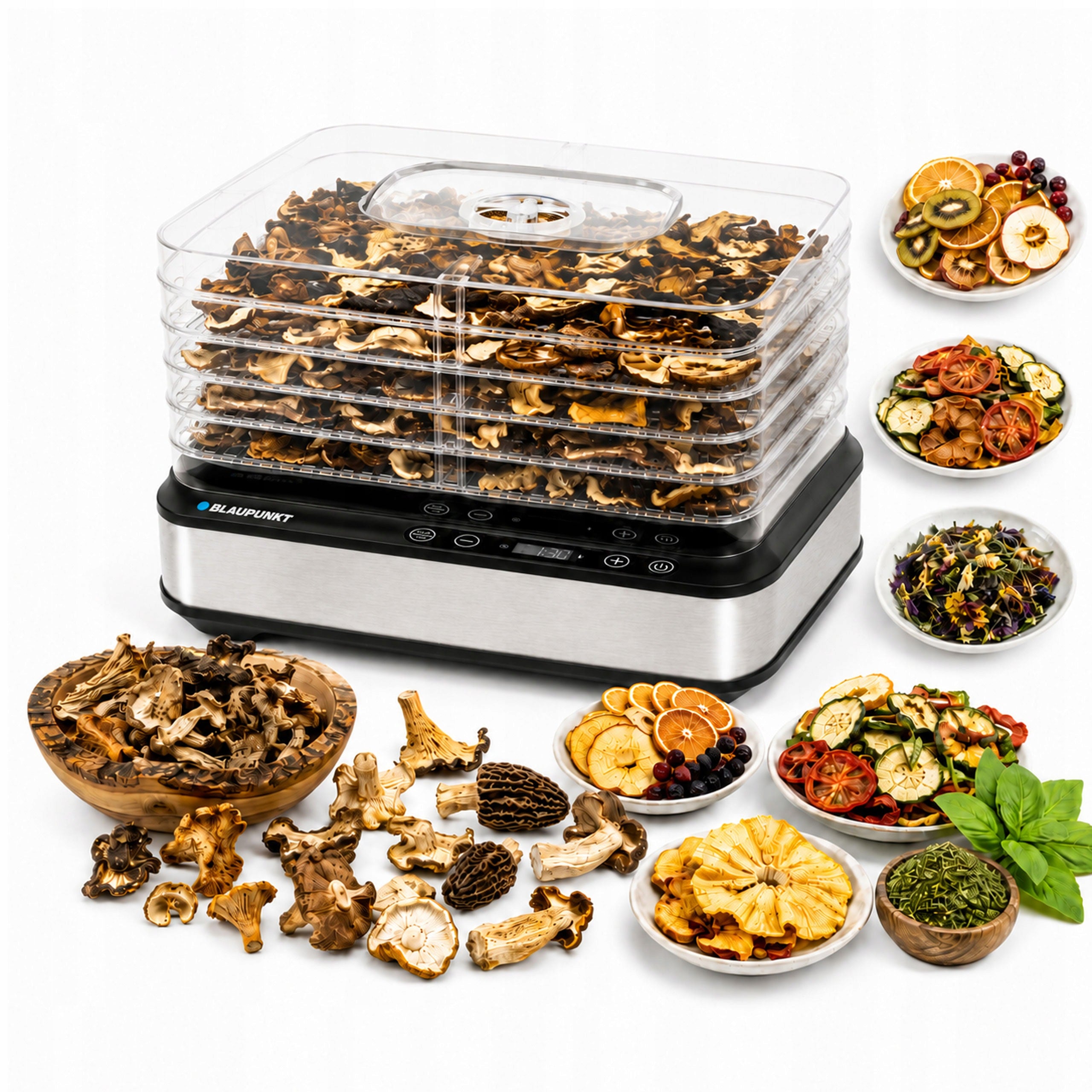 BLAUPUNKT HERBAL FRUIT MUSHROOM DRYER WITH TIMER TEMPERATURE CONTROL FDD601