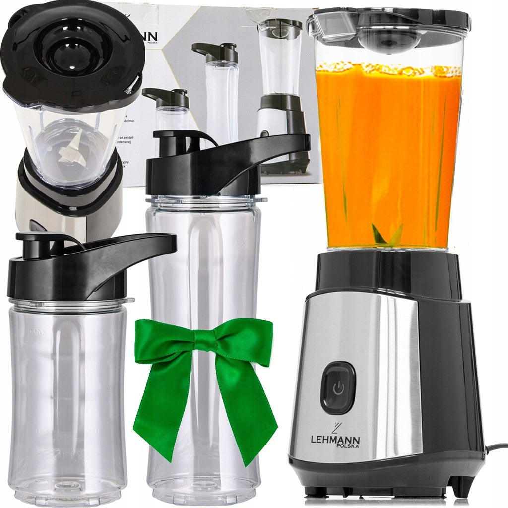 BLENDER+ADDITIONAL WATER BOTTLES QUICK FUNCTIONAL HIGH POWER EASY TO WASH Brand Lehmann
