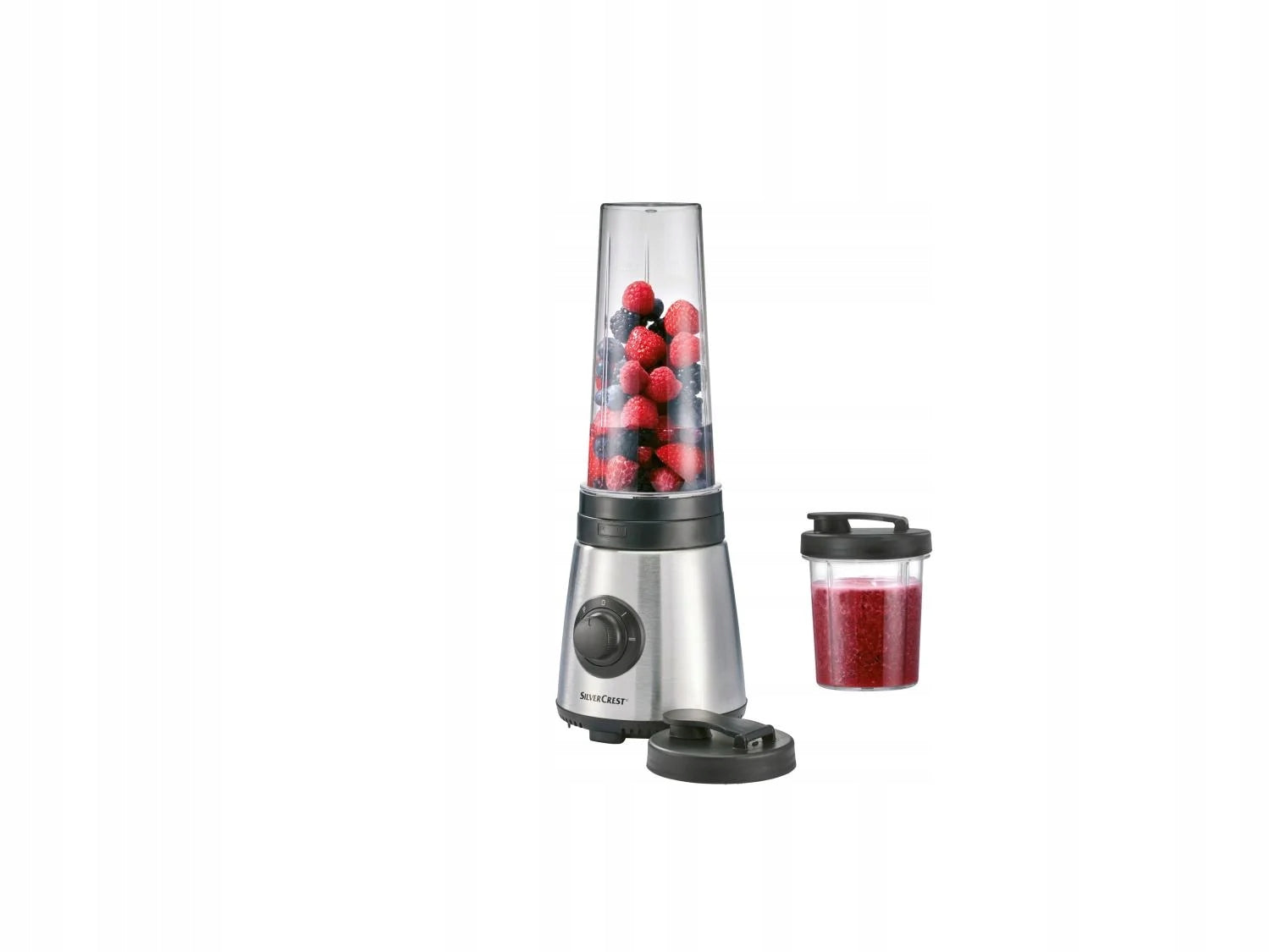 BLENDER FOR SMOOTHIE SILVERCREST SSME 250 A4 BLACK + 2 CONTAINERS Packaging status original