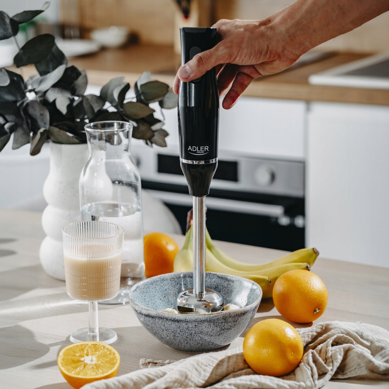 BLENDER HANDHELD MULTIFUNCTIONAL MIXER SHREDDER STRONG BLACK 800W 4in1 Model blender mikser kuchenny