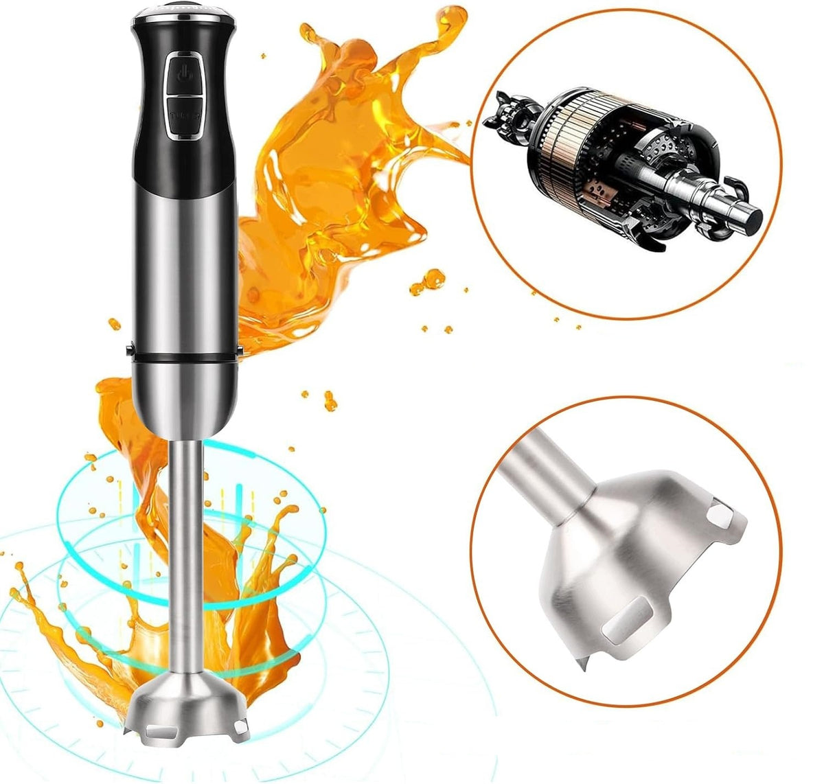 BLENDER RĘCZNY 1800W BLENDER RĘCZNY ROBOT KUCHENNY MIKSER RĘCZNY Packaging status original