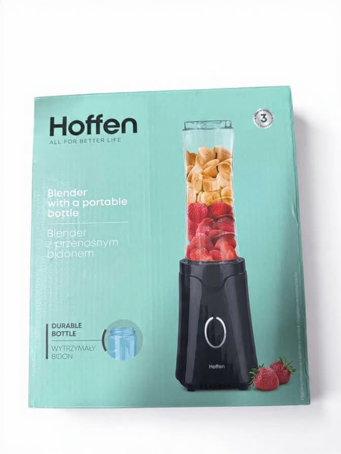 BLENDER WITH PORTABLE WATER BOTTLE HOFFEN Packaging status original
