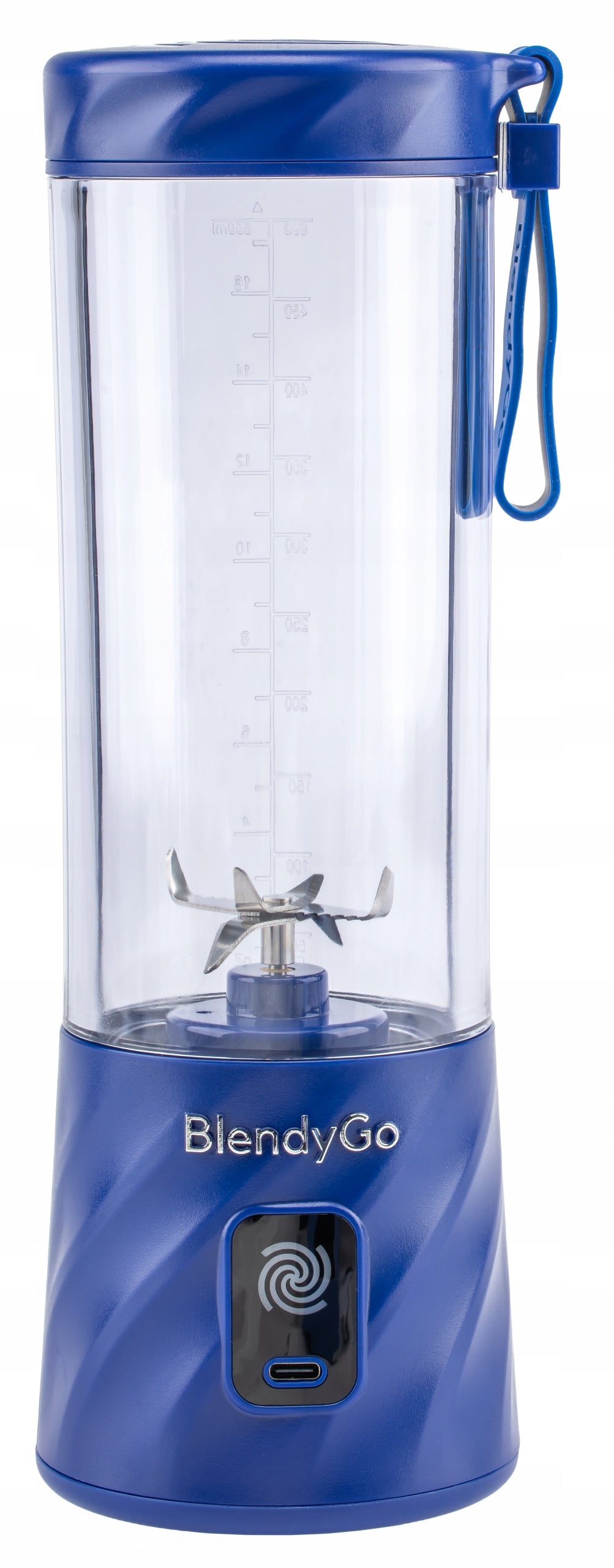 BLENDYGO 3 NAVY BLUE P120 USB PORTABLE CORDLESS BLENDER Packaging status original