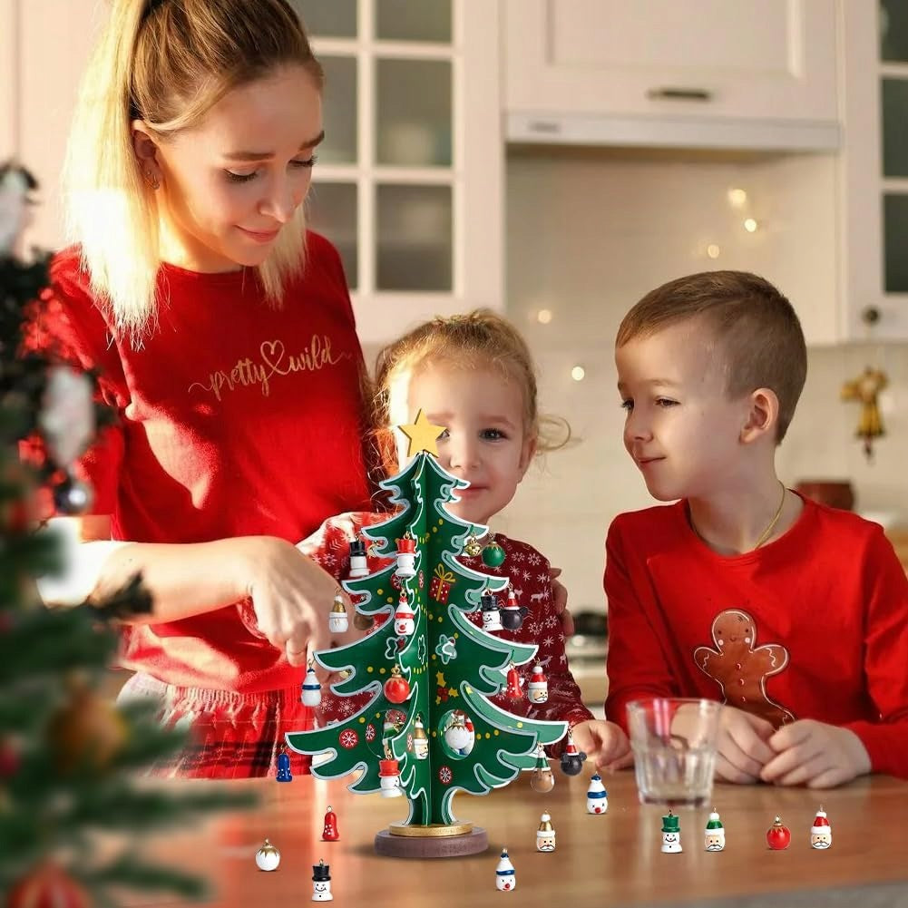 BLOCKS CHRISTMAS TREE ORNAMENTS ADVENT CALENDAR WITH LED GIFT 24IN1 Brand no brand