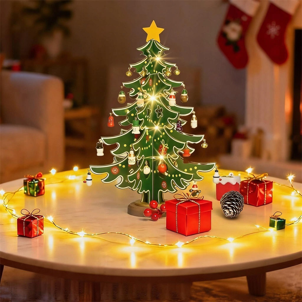 BLOCKS CHRISTMAS TREE ORNAMENTS ADVENT CALENDAR WITH LED GIFT 24IN1 Packaging status original