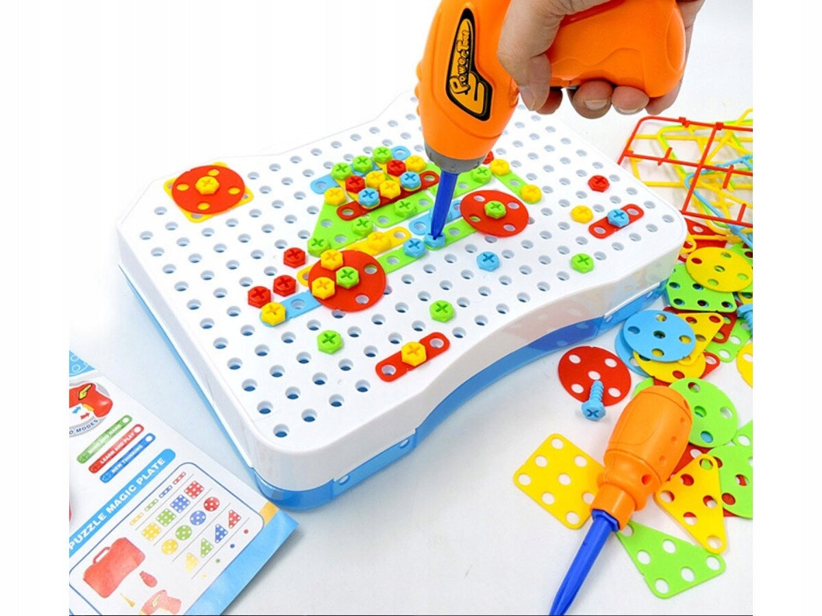 BLOCKS Creative Mosaic SCREWDRIVER 151el CREATIVE PUZZLE suitcase set Color multicolor