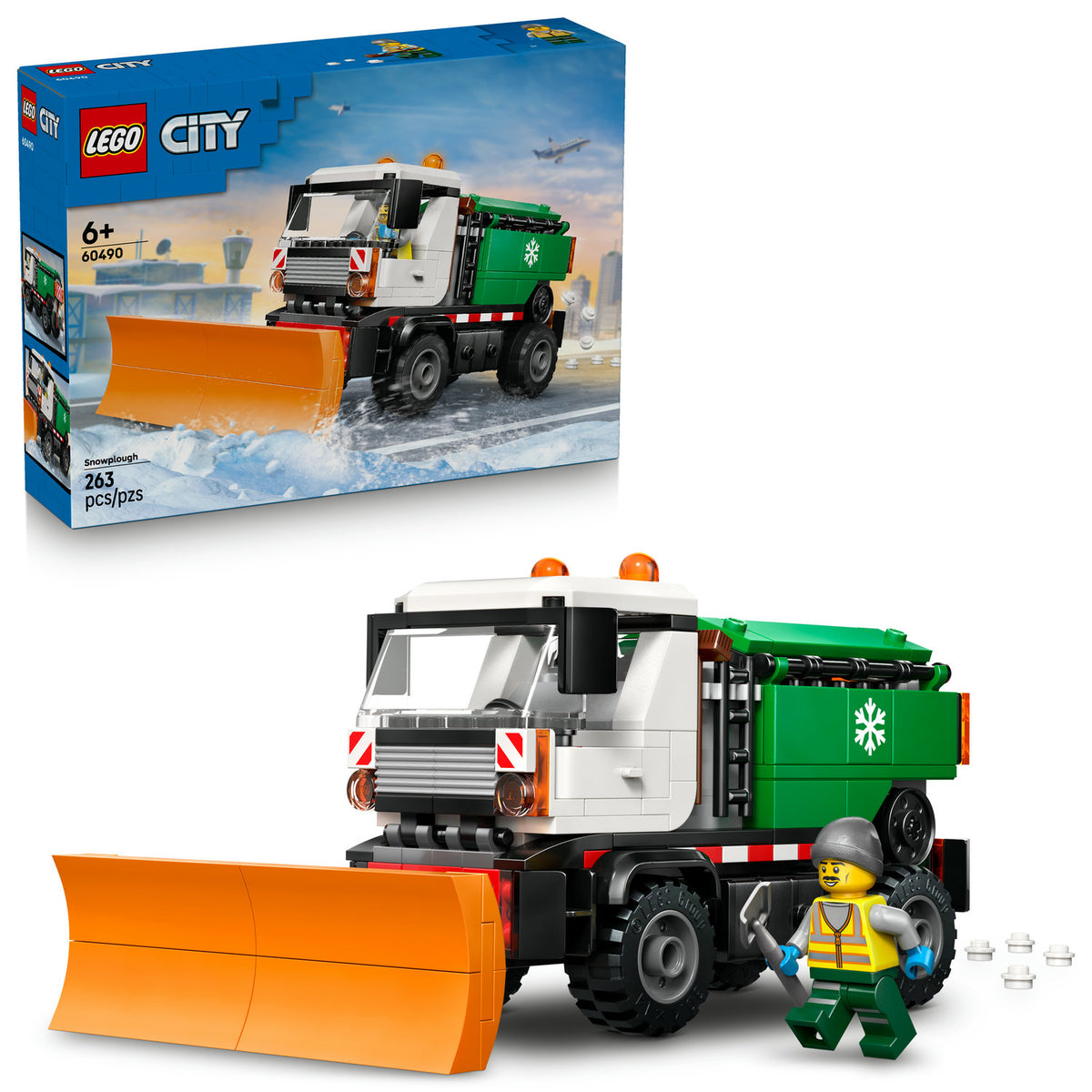 BLOCKS LEGO CITY 60490 SNOW PLOW FOR CHILDREN + CATALOG LEGO IN PDF VERSION Packaging status original