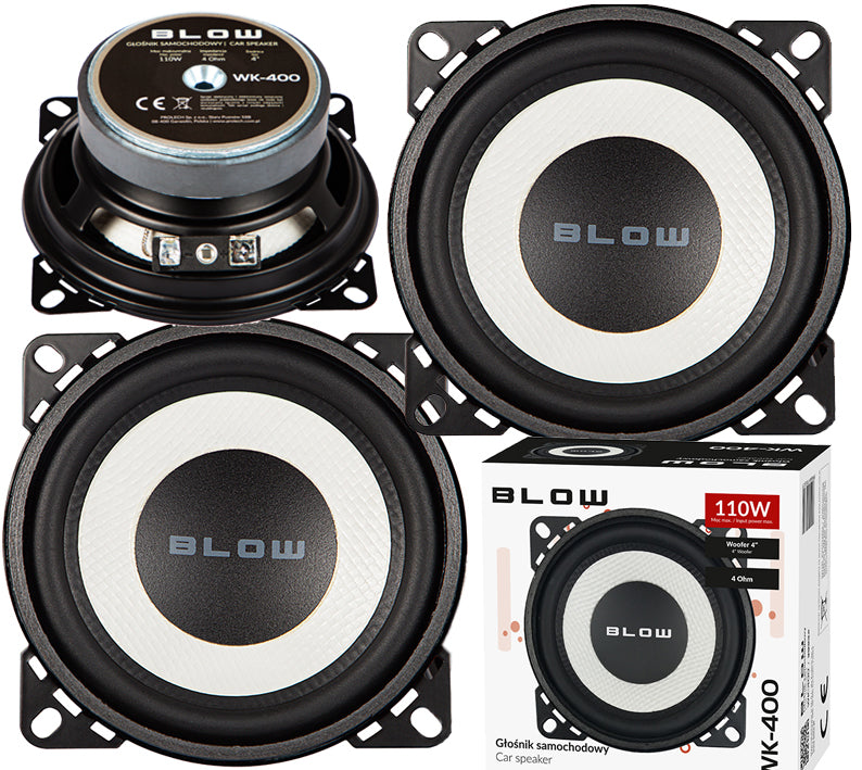 BLOW BASS SPEAKERS 10cm RENAULT CLIO MEGANE TWINGO KANGOO ON THE UNDERPANE Manufacturer Blow
