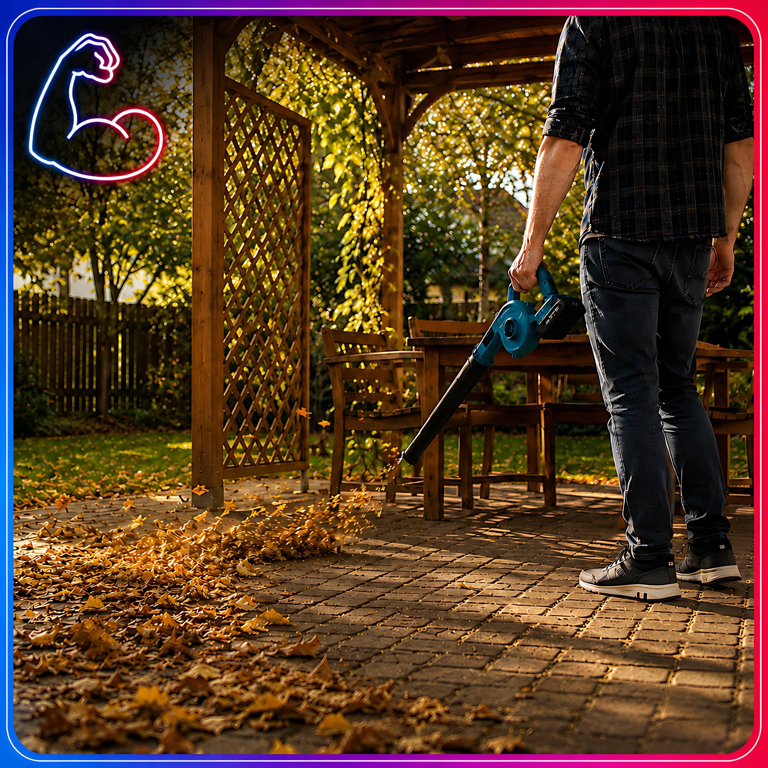 BLOWER CORDLESS VACUUM CLEANER FOR GARDEN DEHUMIDIFICATION SNOW LEAVES 2in1 AKU Power supply rechargeable battery