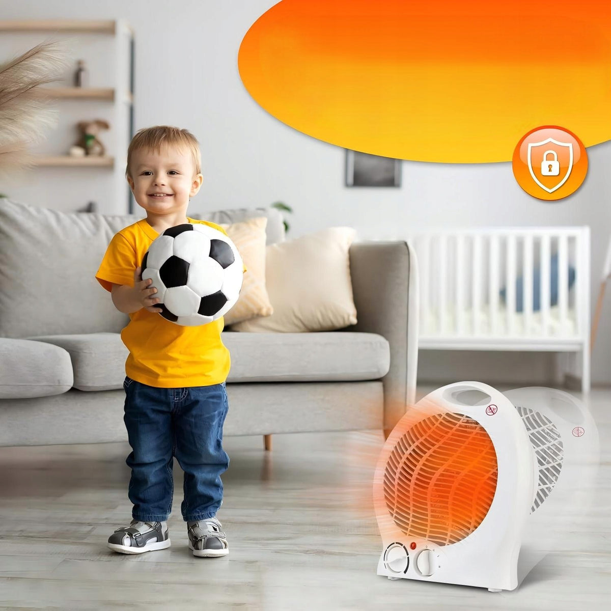 BLOWER HEATER 2000W 1000W ENERGY SAVING SILENT FAN Brand no brand