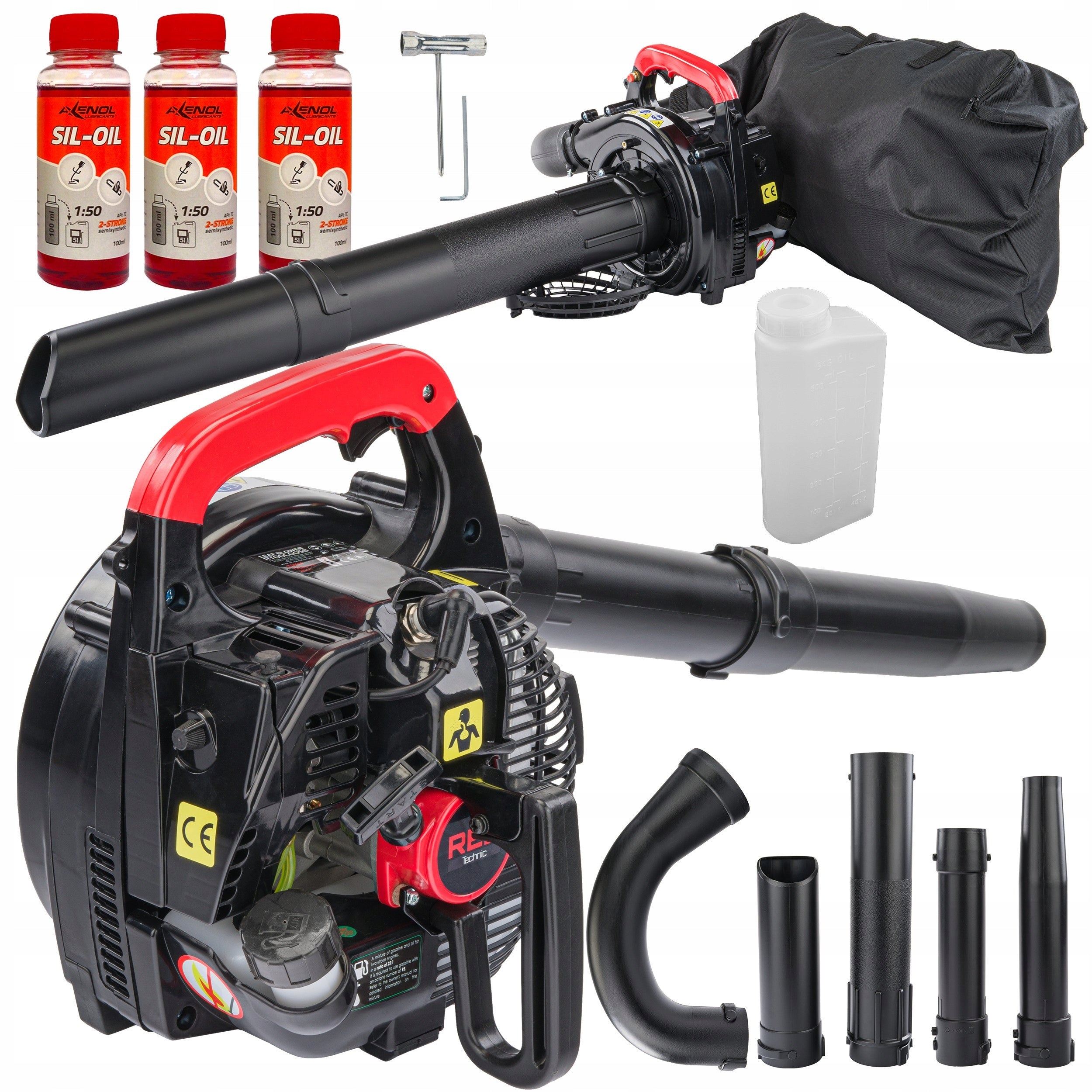 BLOWER VACUUM CLEANER COMBUSTION SHREDDER FOR GARDEN SNOW LEAVES 3,5KM 4in1