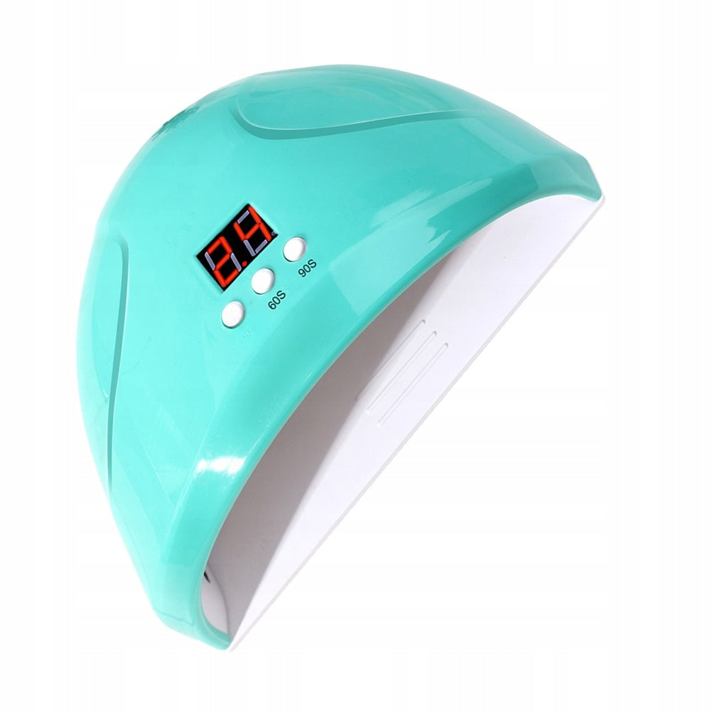 BLUE NAIL DRYER Z 12 LED, 36W, INTELIGENTNY CZUJNIK, LCD Color blue