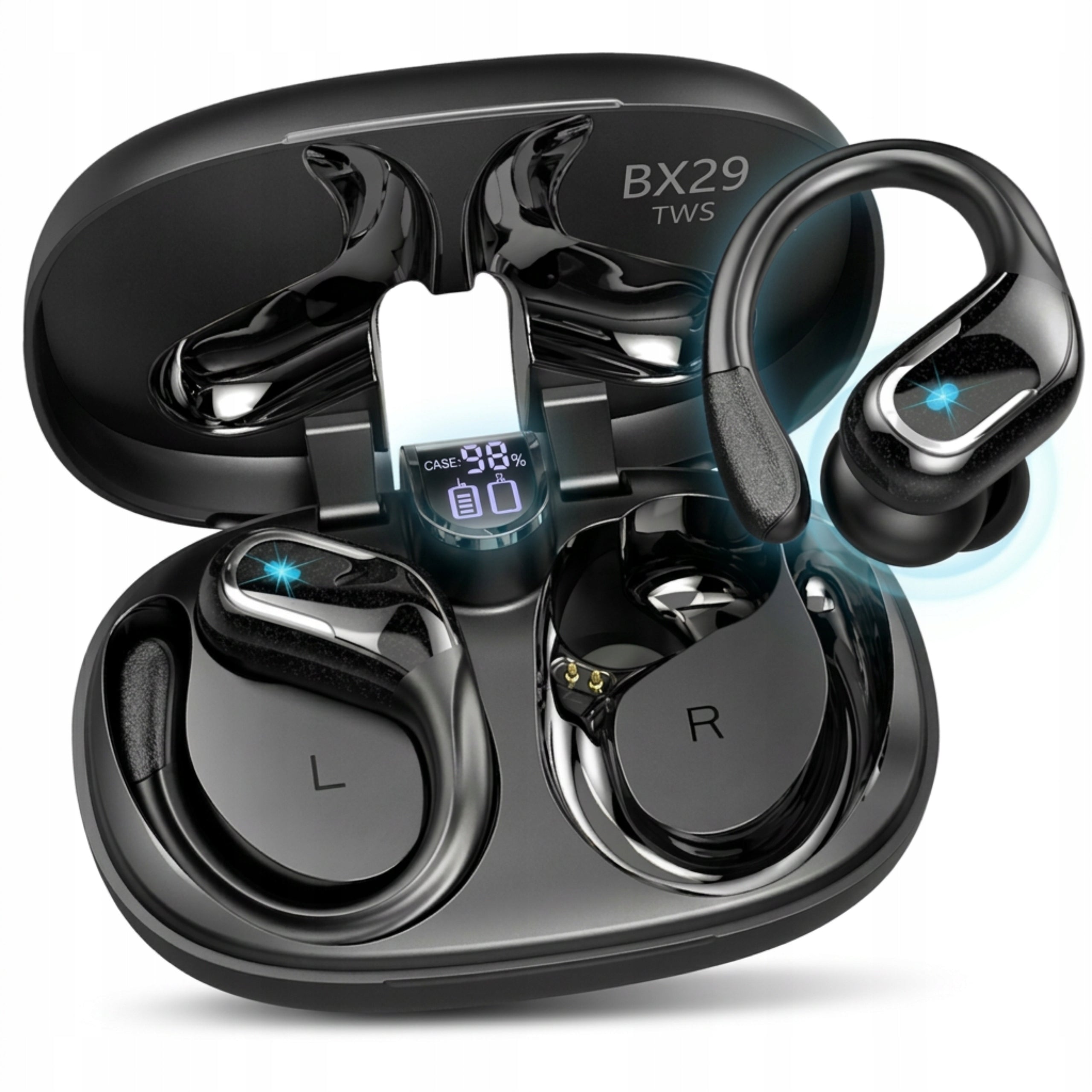 BLUETOOTH 5.4 WIRELESS HEADPHONES IN-EAR SPORTS BASS TALK