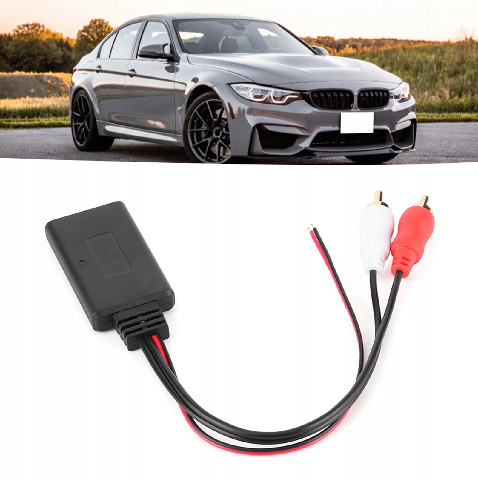 BLUETOOTH ADAPTER 5.0 FOR RADIO AUX MODULE 2RCA CAR CONNECTORS Packaging status original