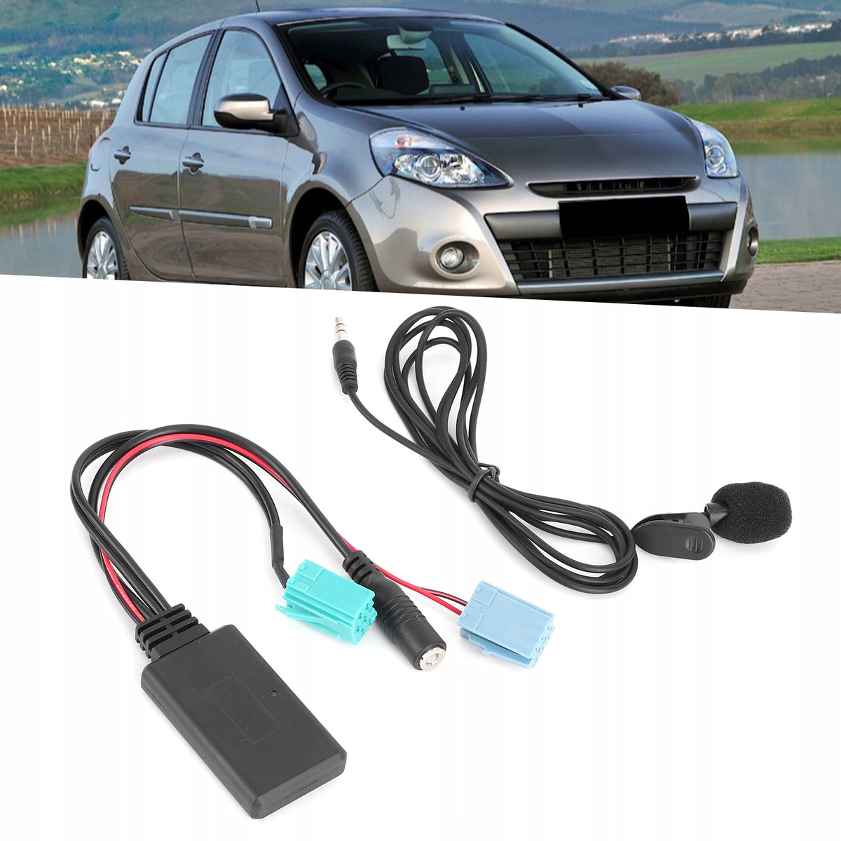 BLUETOOTH ADAPTER WITH MICROPHONE MOBILE AUDIO AUX-IN 6PIN FOR RENAULT Brand no brand