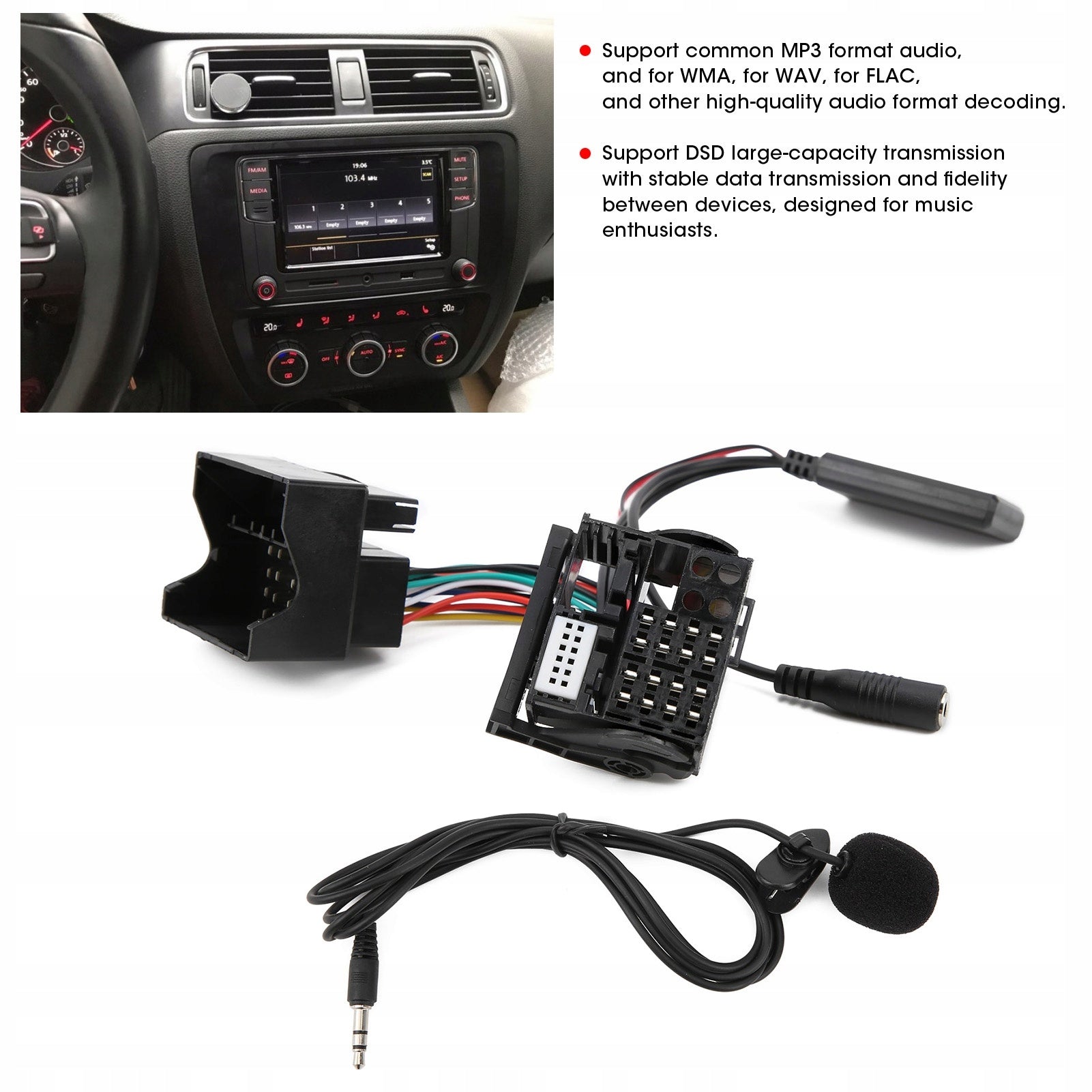 BLUETOOTH AUX ADAPTER FOR CAR RADIO RCD 300 AND RCD 310
