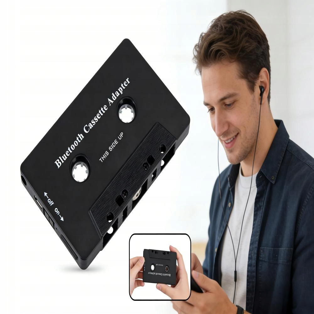 BLUETOOTH CASSETTE 5.0 TO RADIO ADAPTER CONVERTER CAR TRANSMITTER MP3 Product weight with unit packaging 0.5 kg
