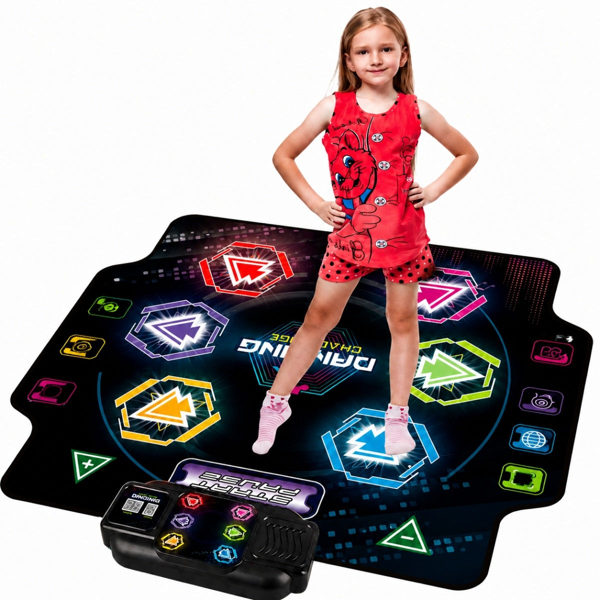 BLUETOOTH DANCE MAT 6 BUTTONS BLACK NON-SLIP Brand no brand