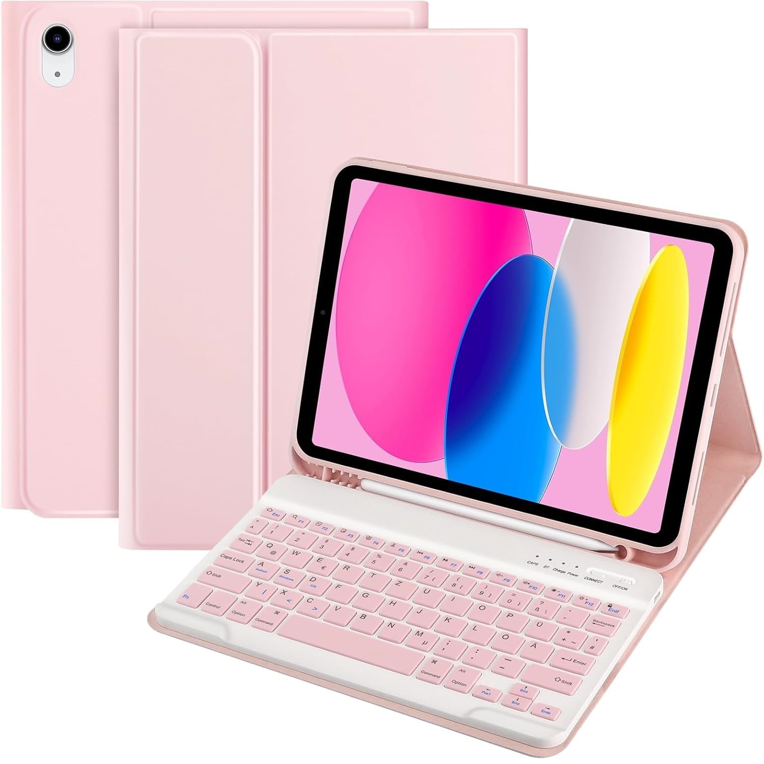 BLUETOOTH KEYBOARD CASE FOR IPAD 10.9" 10 GEN 2022 IPAD 11" 11 GEN 2025