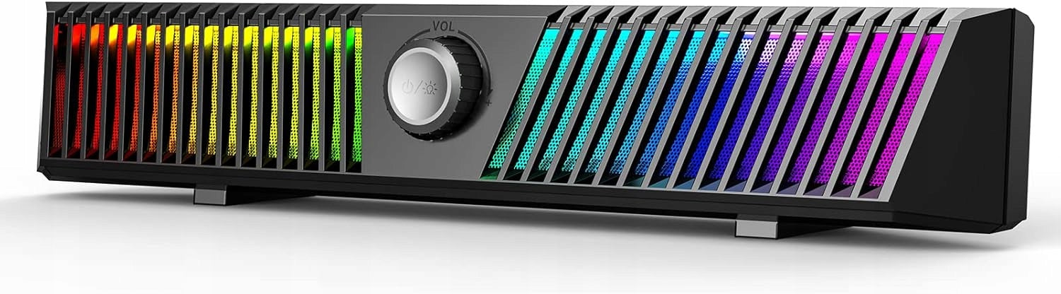 BLUETOOTH RGB LED COMPUTER SPEAKERS WITH MICROPHONE