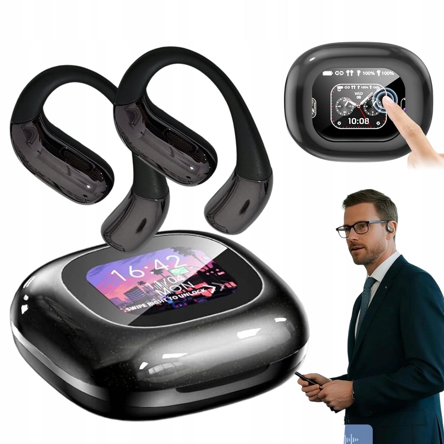 BLUETOOTH TRANSLATION HEADPHONES 139 LANGUAGES LIVE TRANSLATION TYPE EAR-HOOK