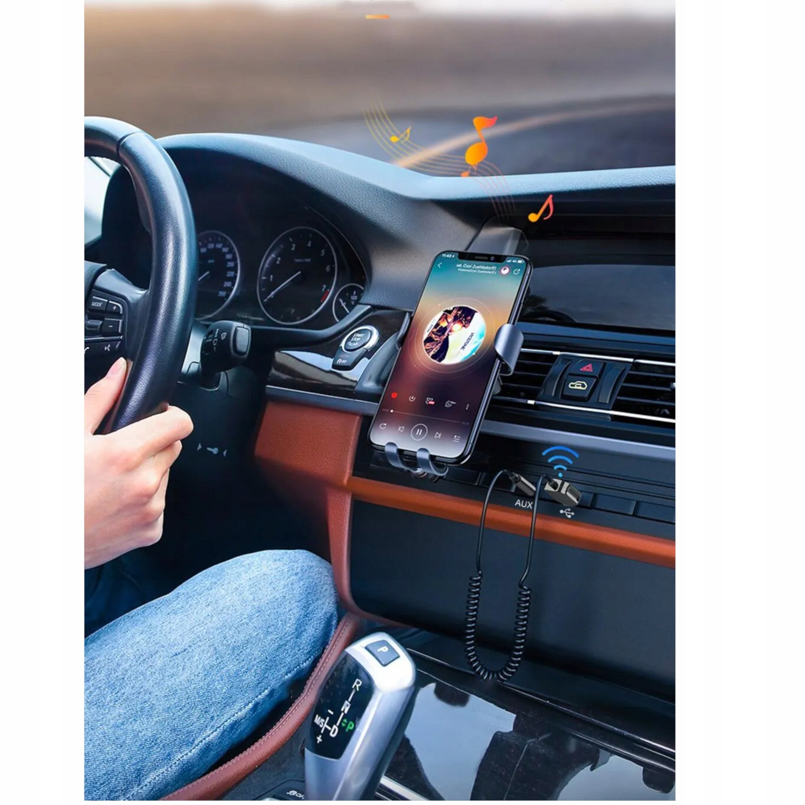 BLUETOOTH TRANSMITTER 5.3 CAR ADAPTER AUDIO RECEIVER TO AUX USB Packaging status original