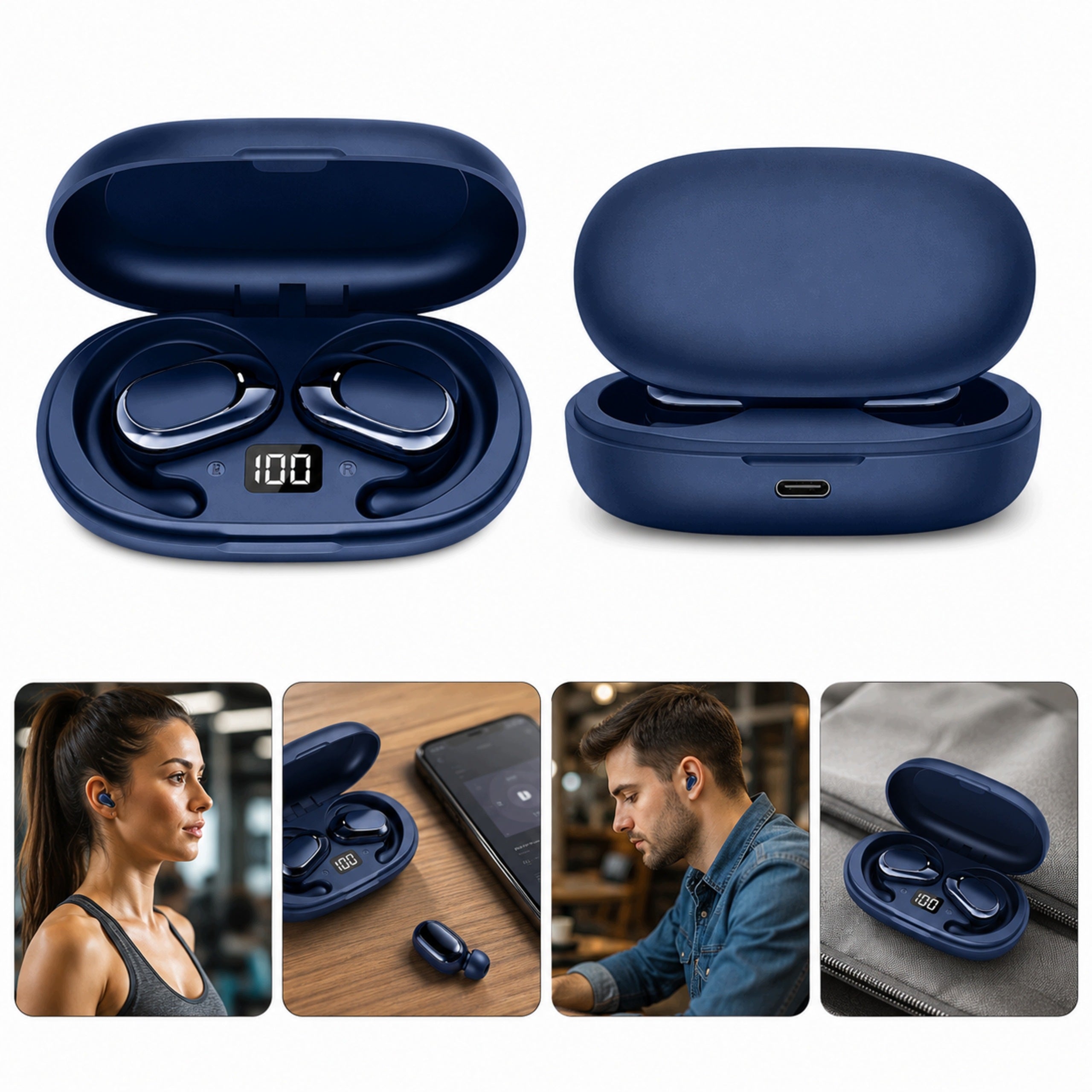 BLUETOOTH WIRELESS TRANSLATOR LANGUAGE TRANSLATOR HEADPHONES Packaging status original