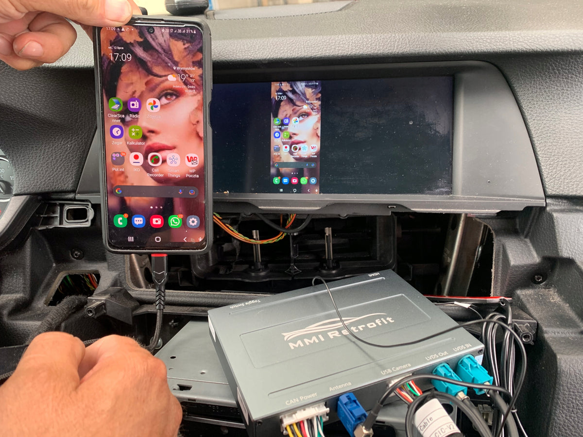 BMW BOX CarPlay Android Auto F10 F30 Audi A6 Porsche Panamera Cayenne PCM 3 Manufacturer code TEN-TECH