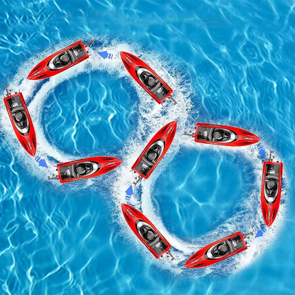 BOAT REMOTE CONTROLLED MOTORBOAT FOR REMOTE CONTROL RACING FAST 25km/h Manufacturer code 6TY0867RDadcsa